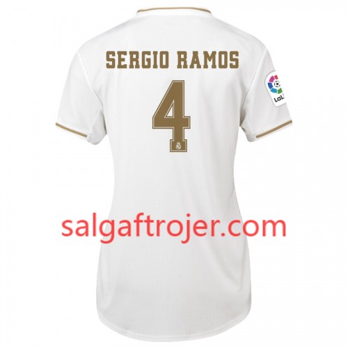 Real Madrid Fodboldtrøjer Sergio Ramos 4 Dame Hjemmebanesæt 2019/20 Kort ærmer Real Madrid Fodboldtrøjer Sergio Ramos 4 Dame Hjemmebanesæt 2019/20 Kort ærmer